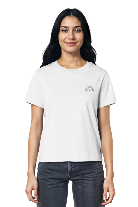 Mission One More Sola Fide T-Shirt weiß nachhaltige christliche Mode