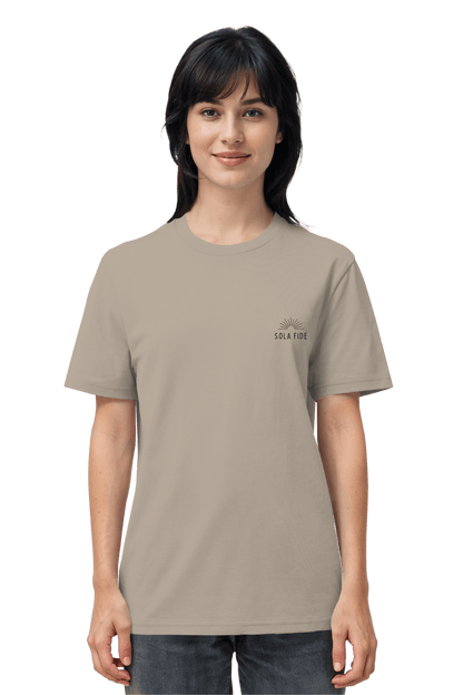 Mission One More Sola Fide Shirt Desert Dust Bio Baumwolle faire Herstellung